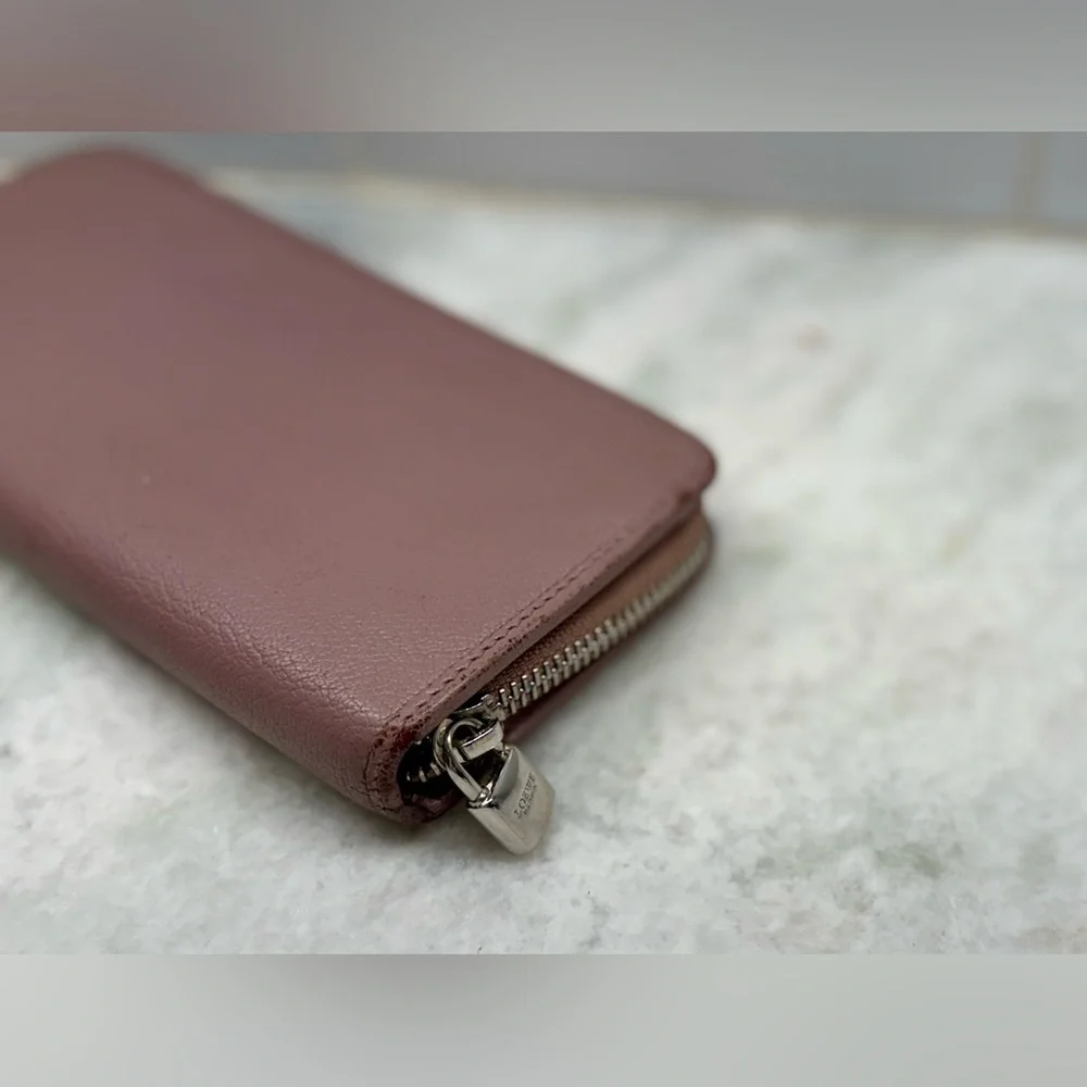 LOEWE Anagram Calfskin Maueve Long Zip-Around Wallet